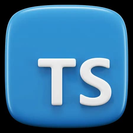 TypeScript 3D Icon